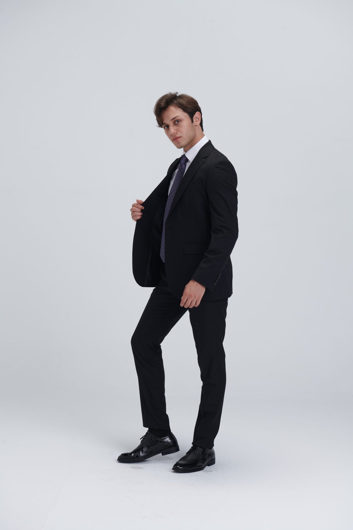 Two Piece Full Suit – Black