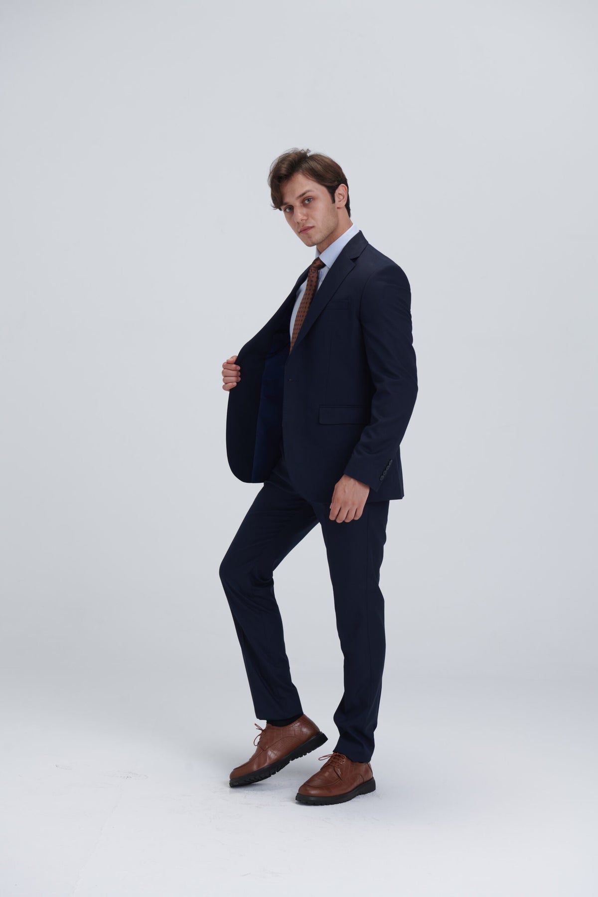 Two Piece Full Suit – Navy