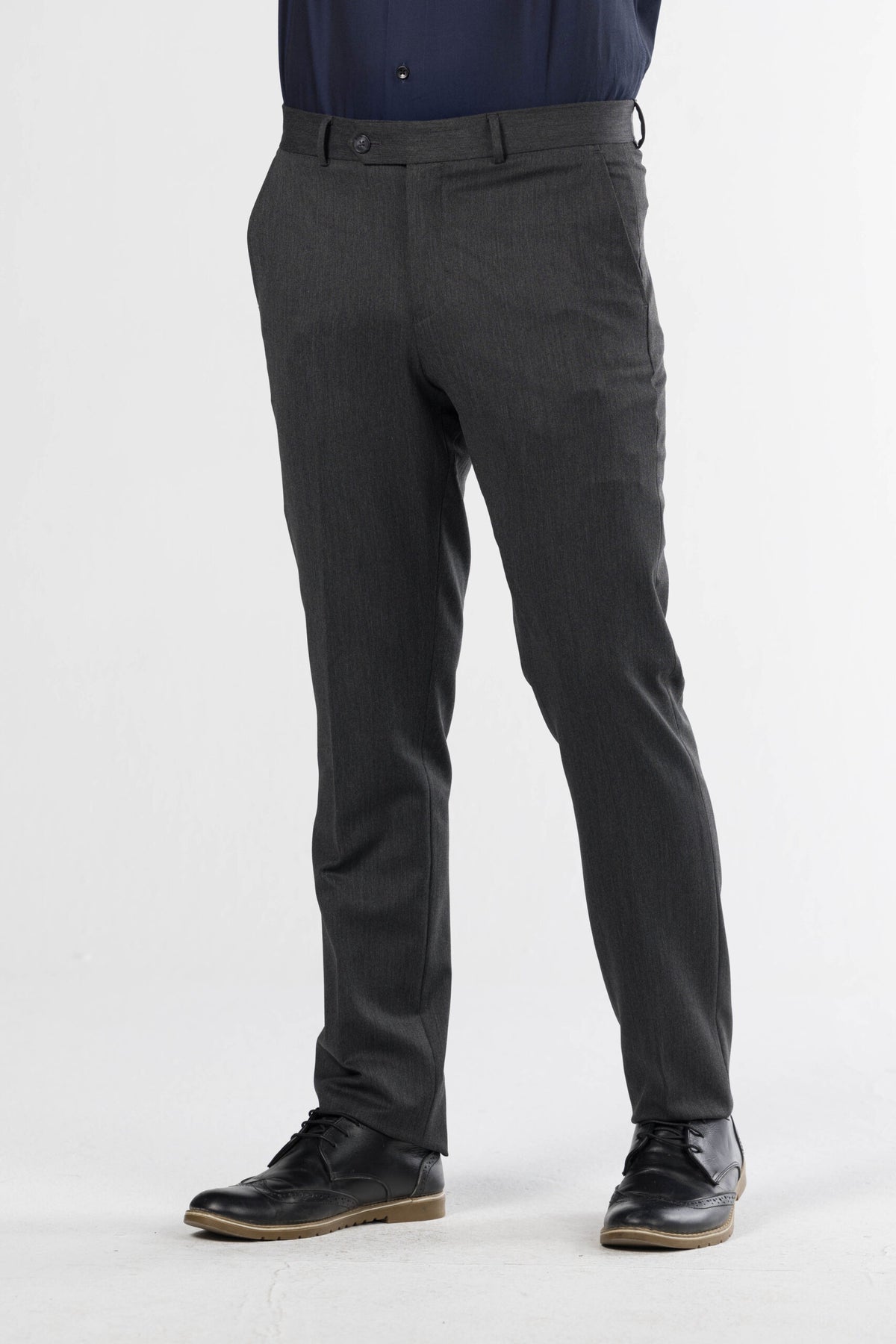 Classic Formal Trousers – Dark Grey