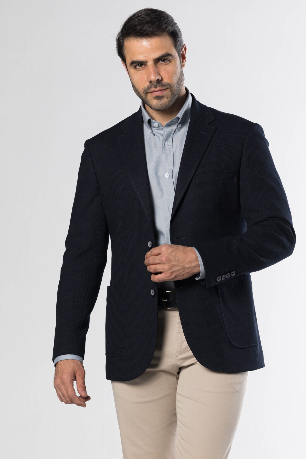 Knit Blazer – Navy