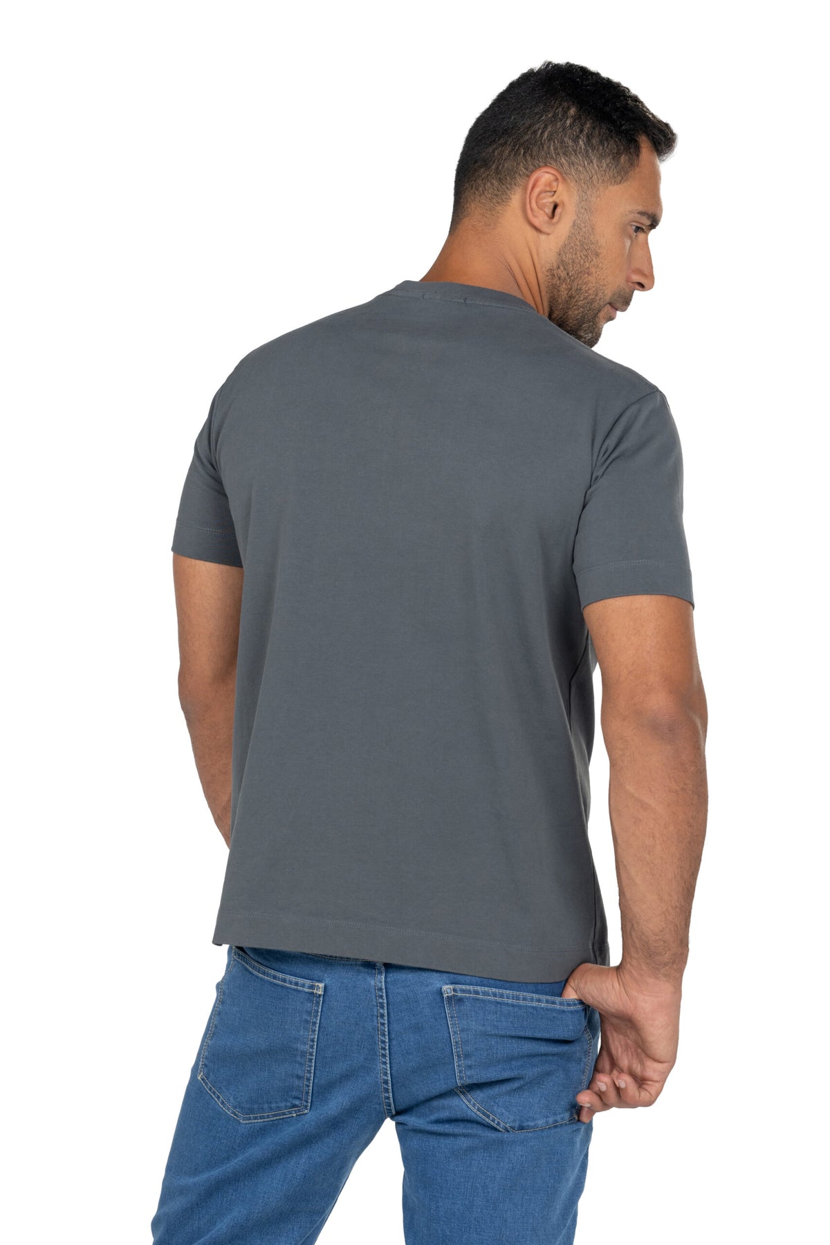 Men's Short Sleeved Heavy Jersey T-Shirt – Grey
