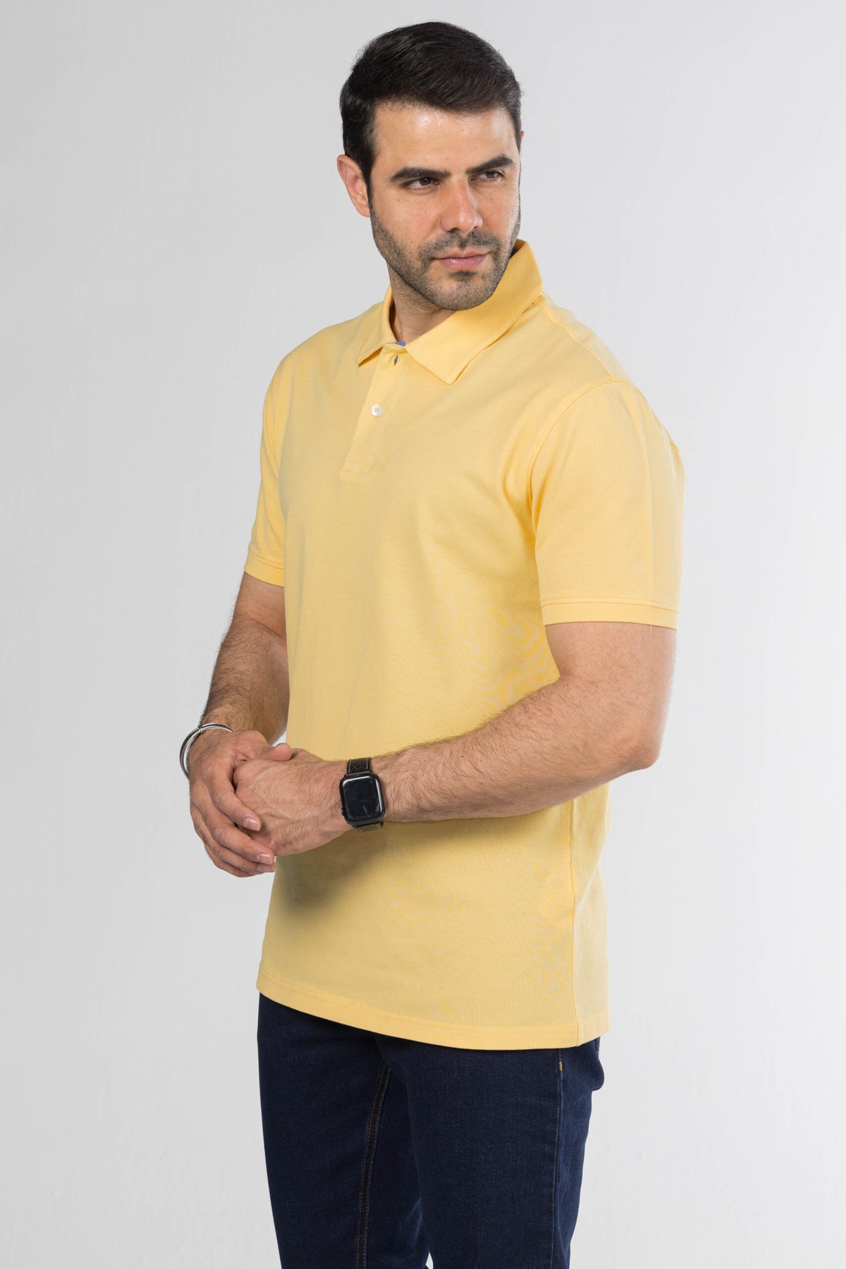 Signature Cotton Polo – Yellow