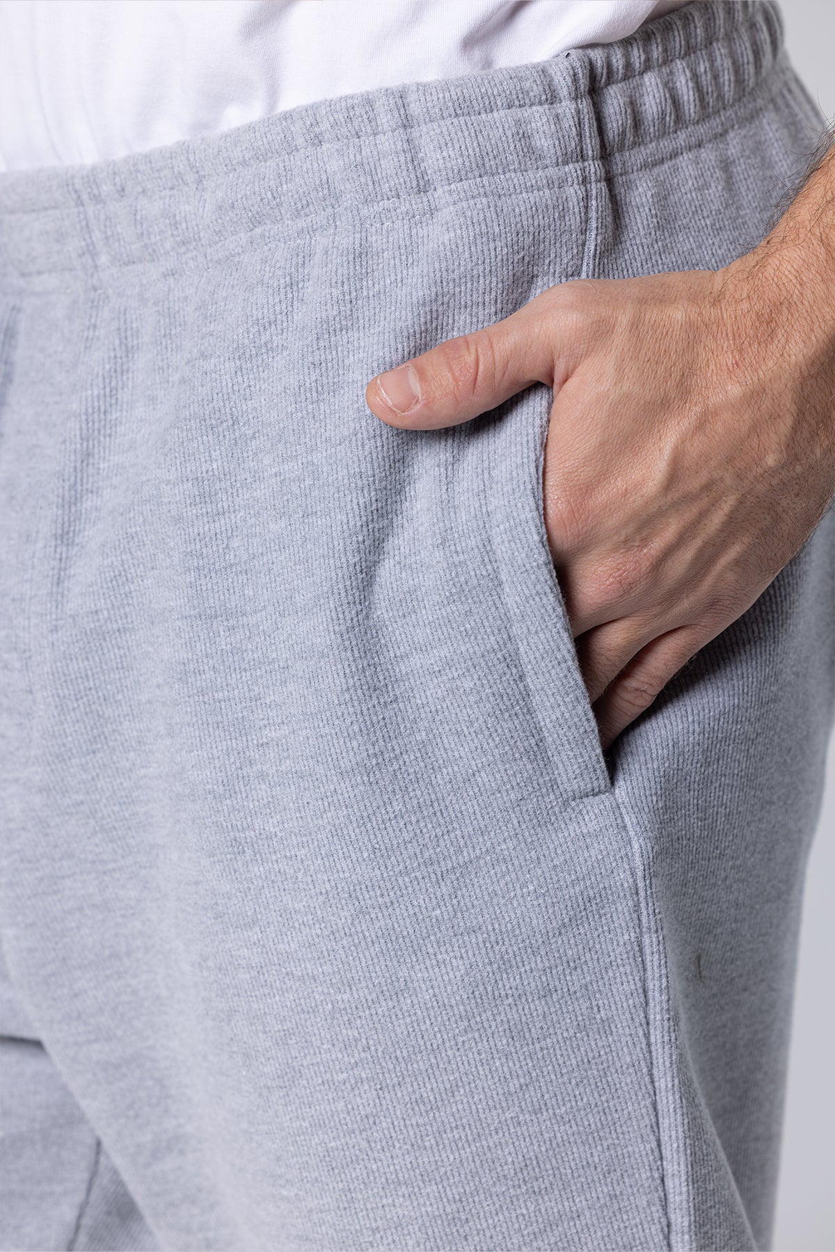 Relaxed-Fit Cotton Sweatpant Joggers – Light Grey – Light Grey – image 3