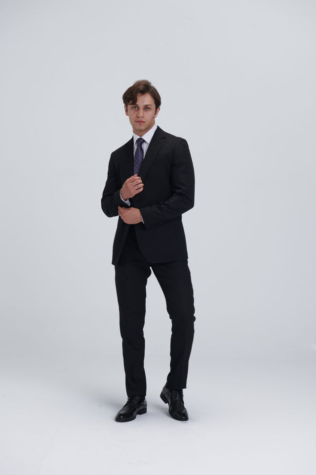 Two Piece Full Suit – Black