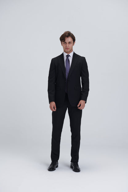 Two Piece Full Suit – Black