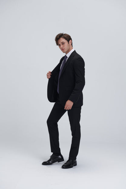 Two Piece Full Suit – Black