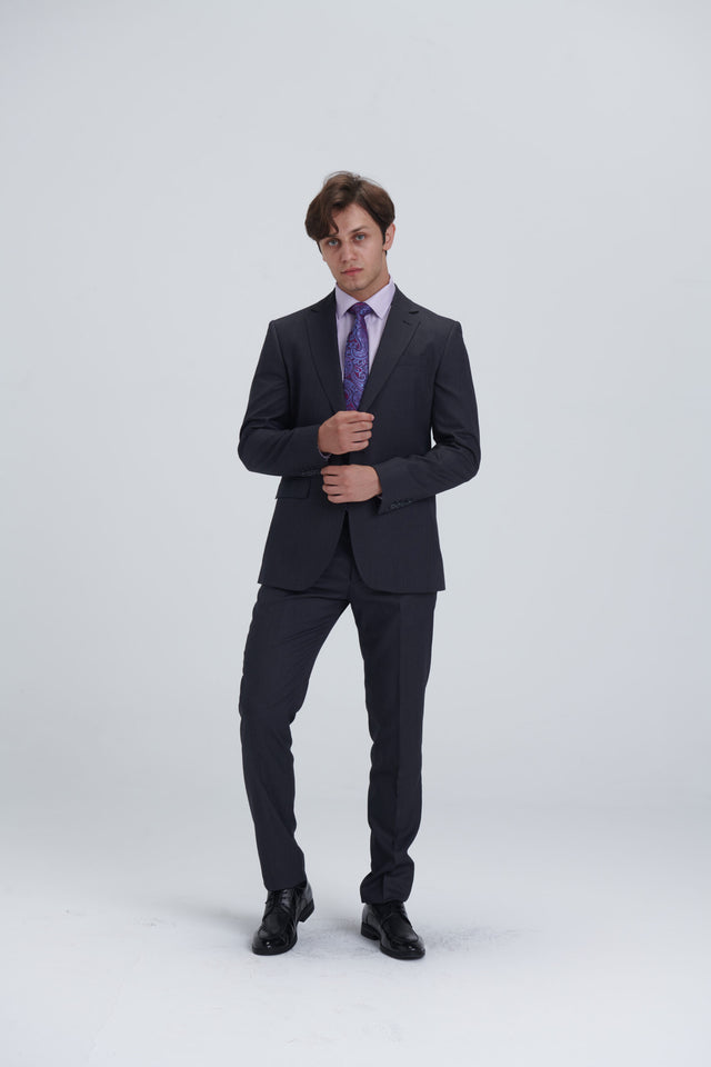 Two Piece Full Suit – Dark Grey
