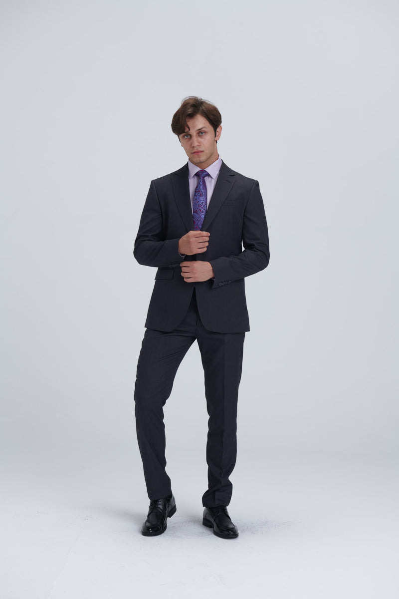 Two Piece Full Suit – Dark Grey