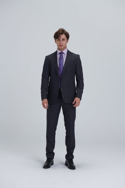 Two Piece Full Suit – Dark Grey
