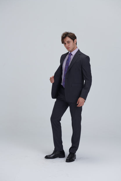 Two Piece Full Suit – Dark Grey