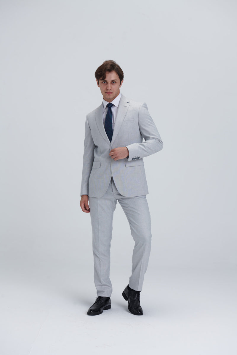 Two Piece Full Suit – Grey