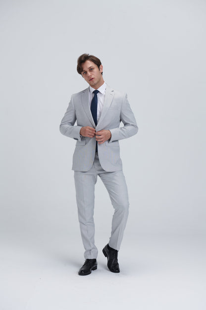 Two Piece Full Suit – Grey