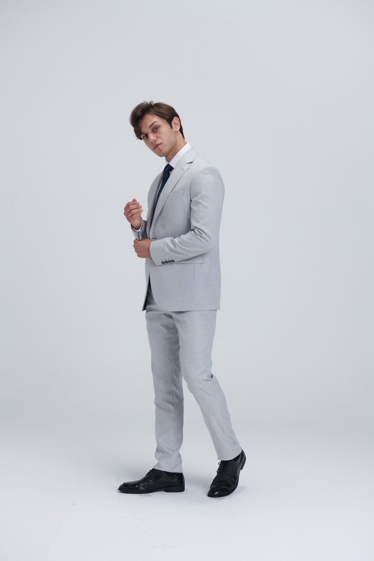 Two Piece Full Suit – Grey