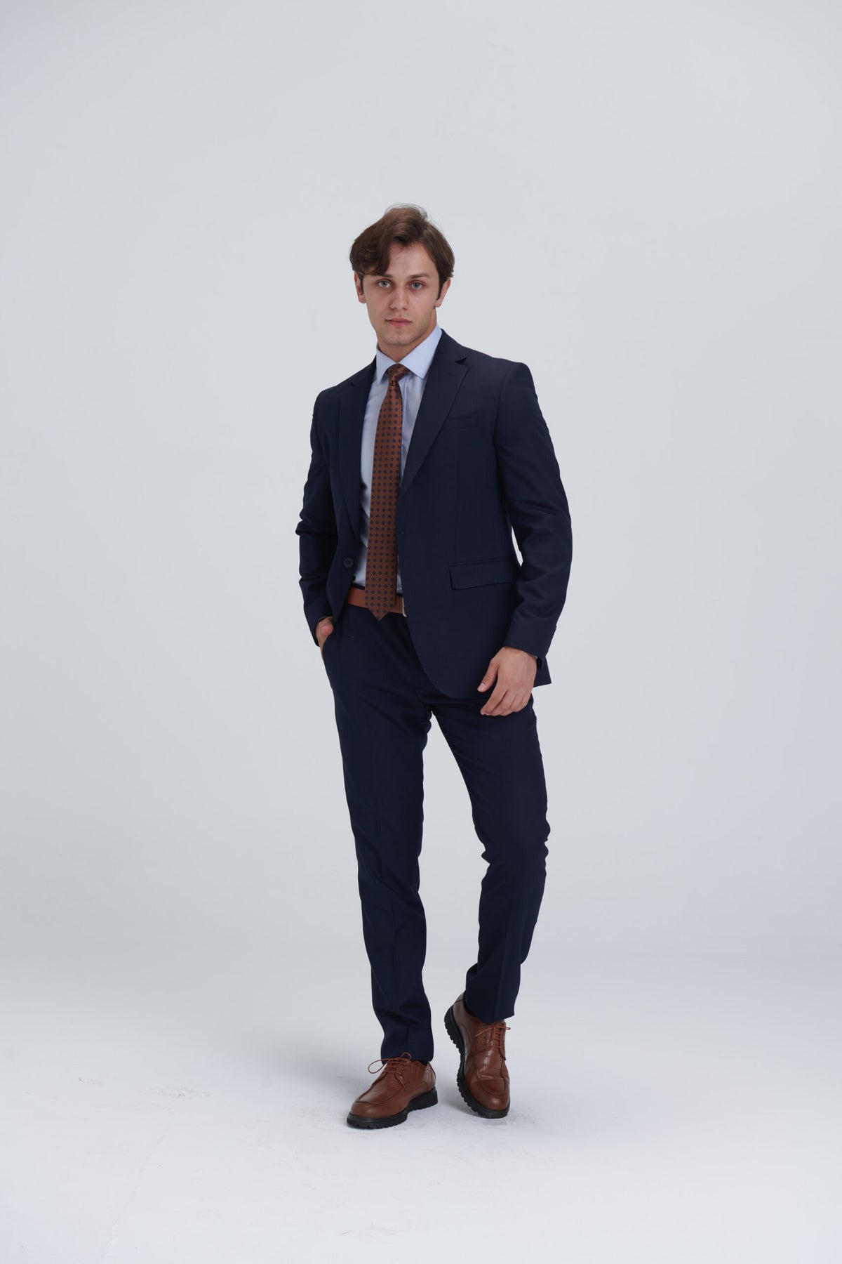 Two Piece Full Suit – Navy