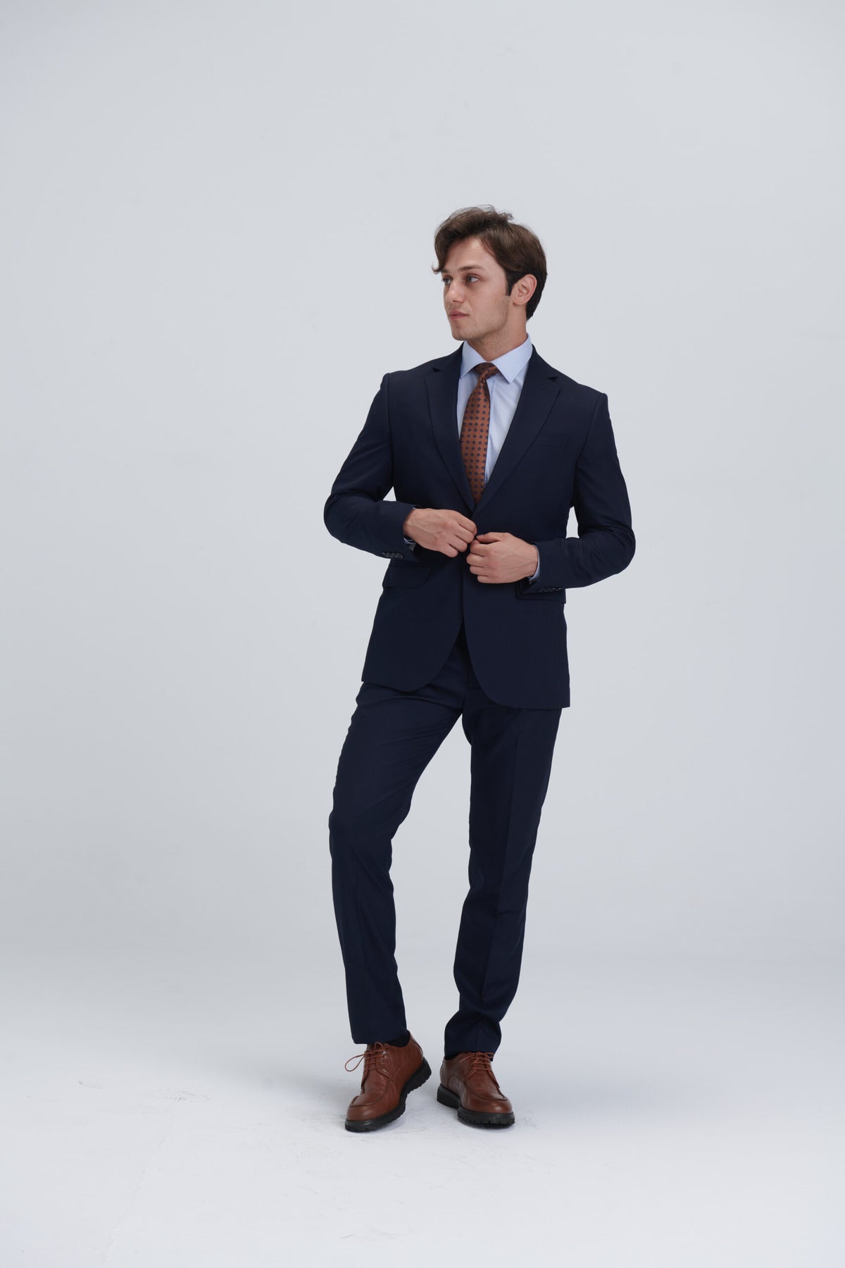 Two Piece Full Suit – Navy