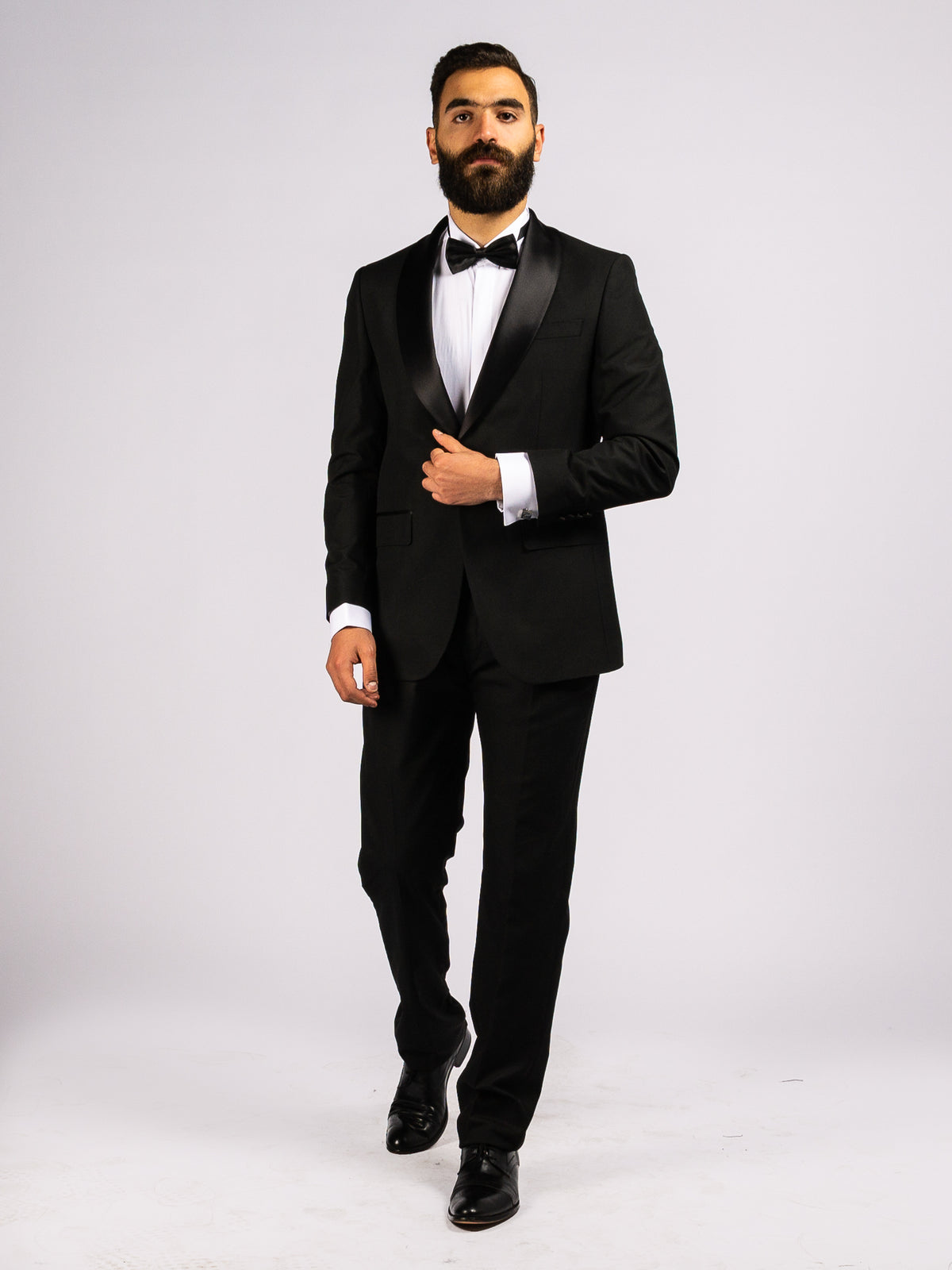 2 Piece Shawl Collar Ceremonial Suit/Tuxedo – Black