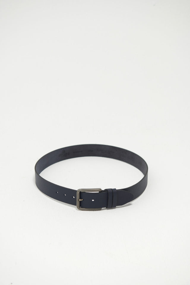 Casual Genuine Leather Belt – Navy