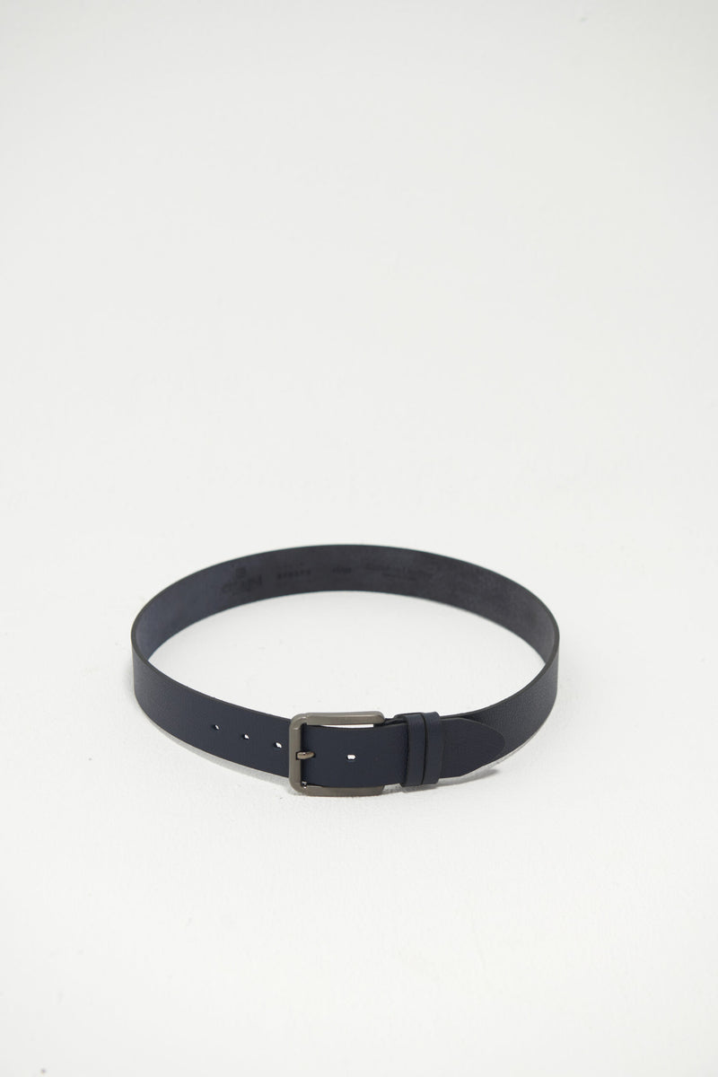 Casual Genuine Leather Belt – Navy