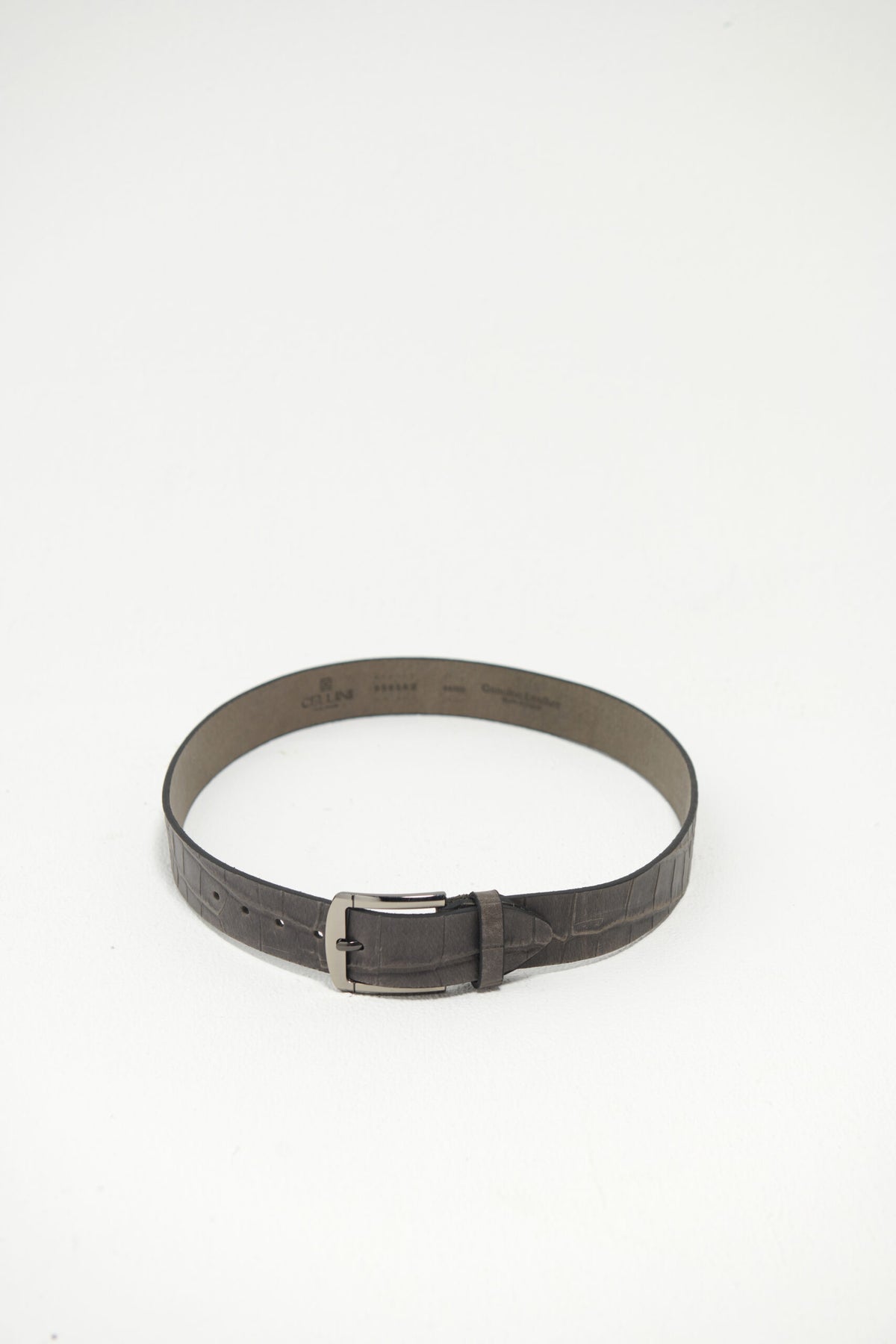 Casual Genuine Leather Belt – Grey