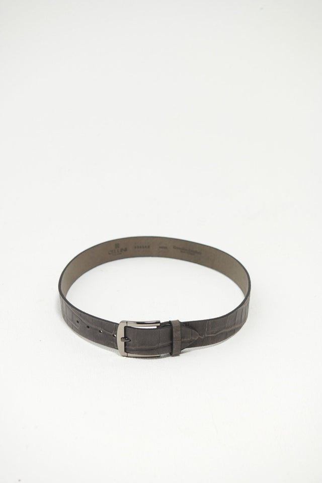 Casual Genuine Leather Belt – Grey