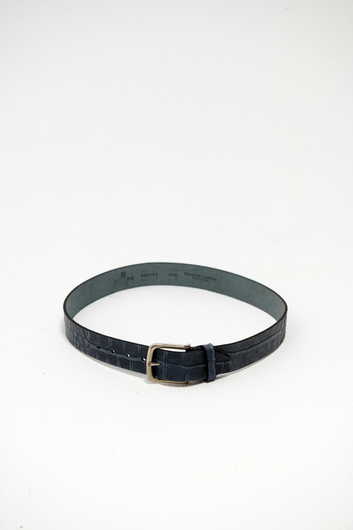 Casual Genuine Leather Belt – Navy
