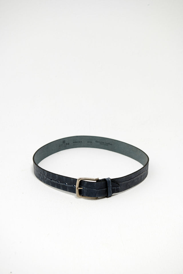 Casual Genuine Leather Belt – Navy