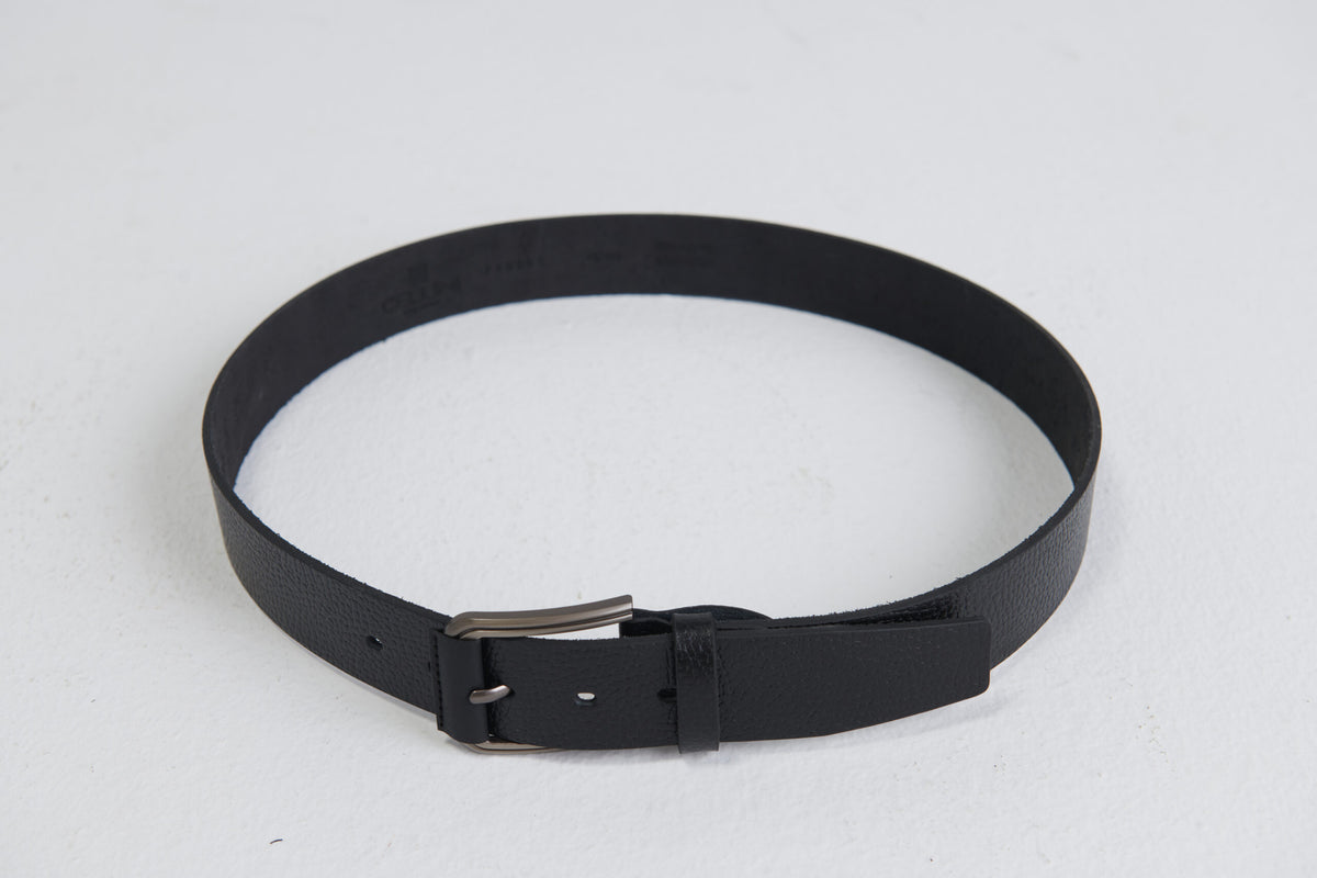 Casual Genuine Leather Belt – Black