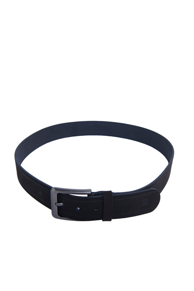 Casual Genuine Leather Belt – Black