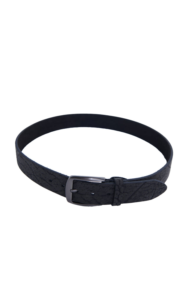 Casual Genuine Leather Belt – Black