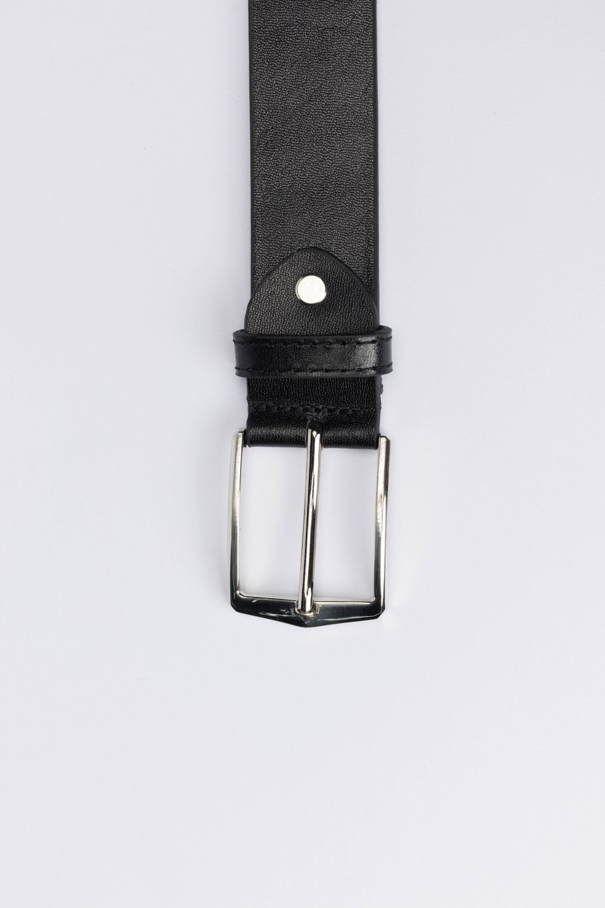 Casual Genuine Leather Belt – Black
