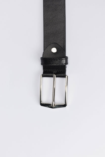 Casual Genuine Leather Belt – Black