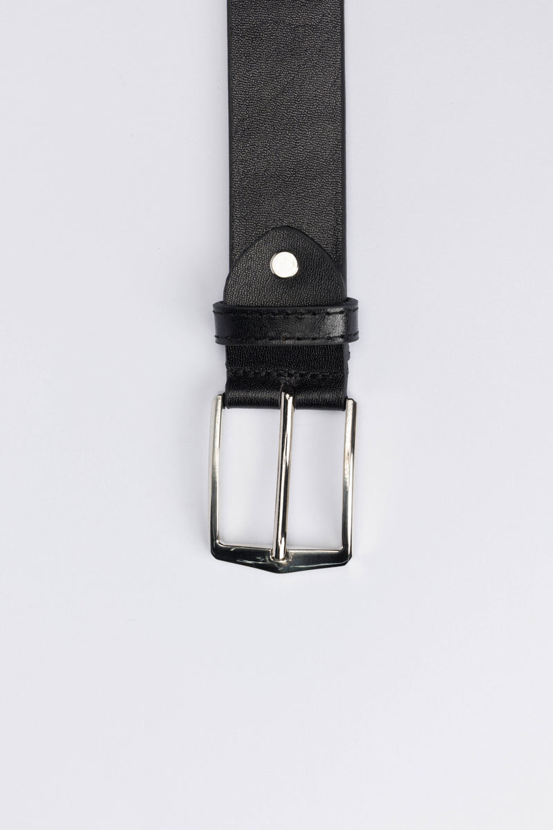 Casual Genuine Leather Belt – Black