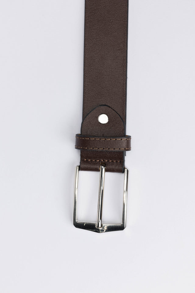 Casual Genuine Leather Belt – Brown