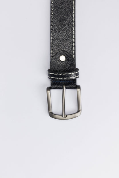 Casual Genuine Leather Belt – Black