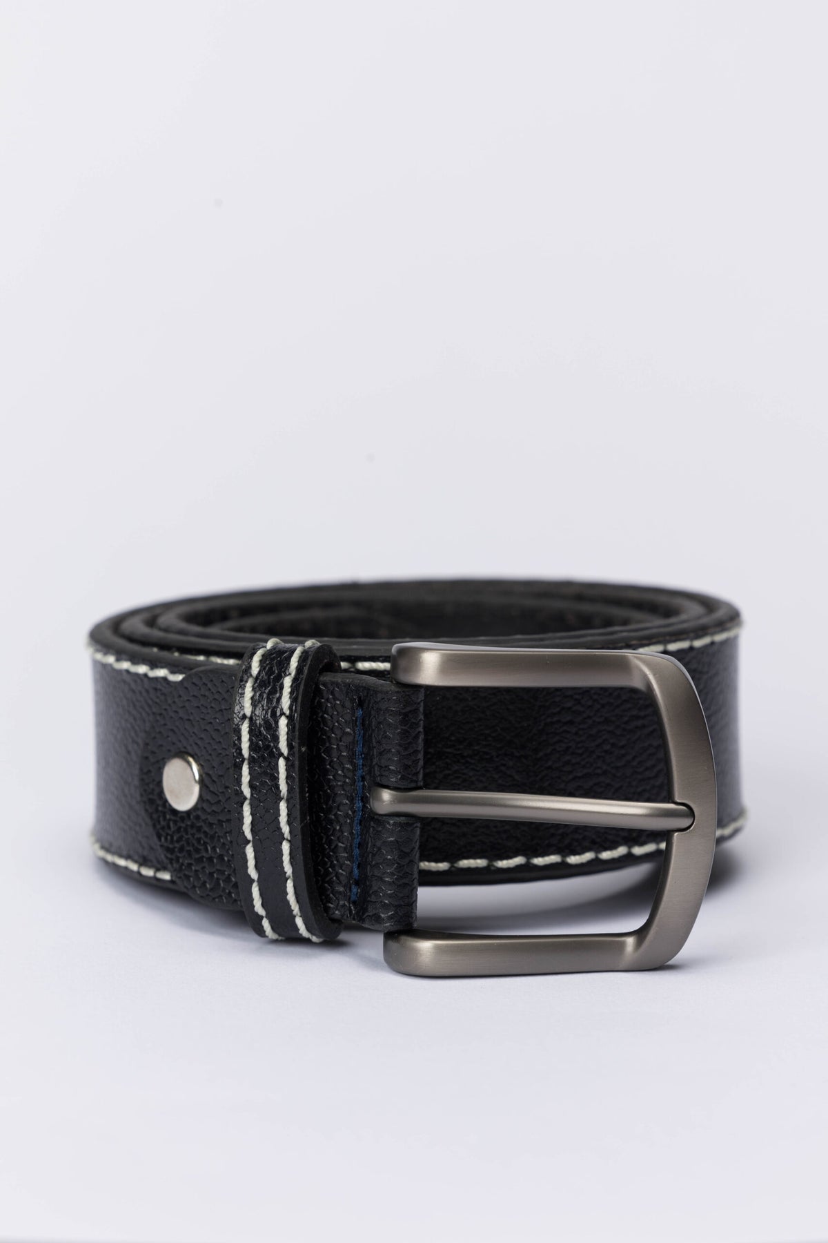 Casual Genuine Leather Belt – Black