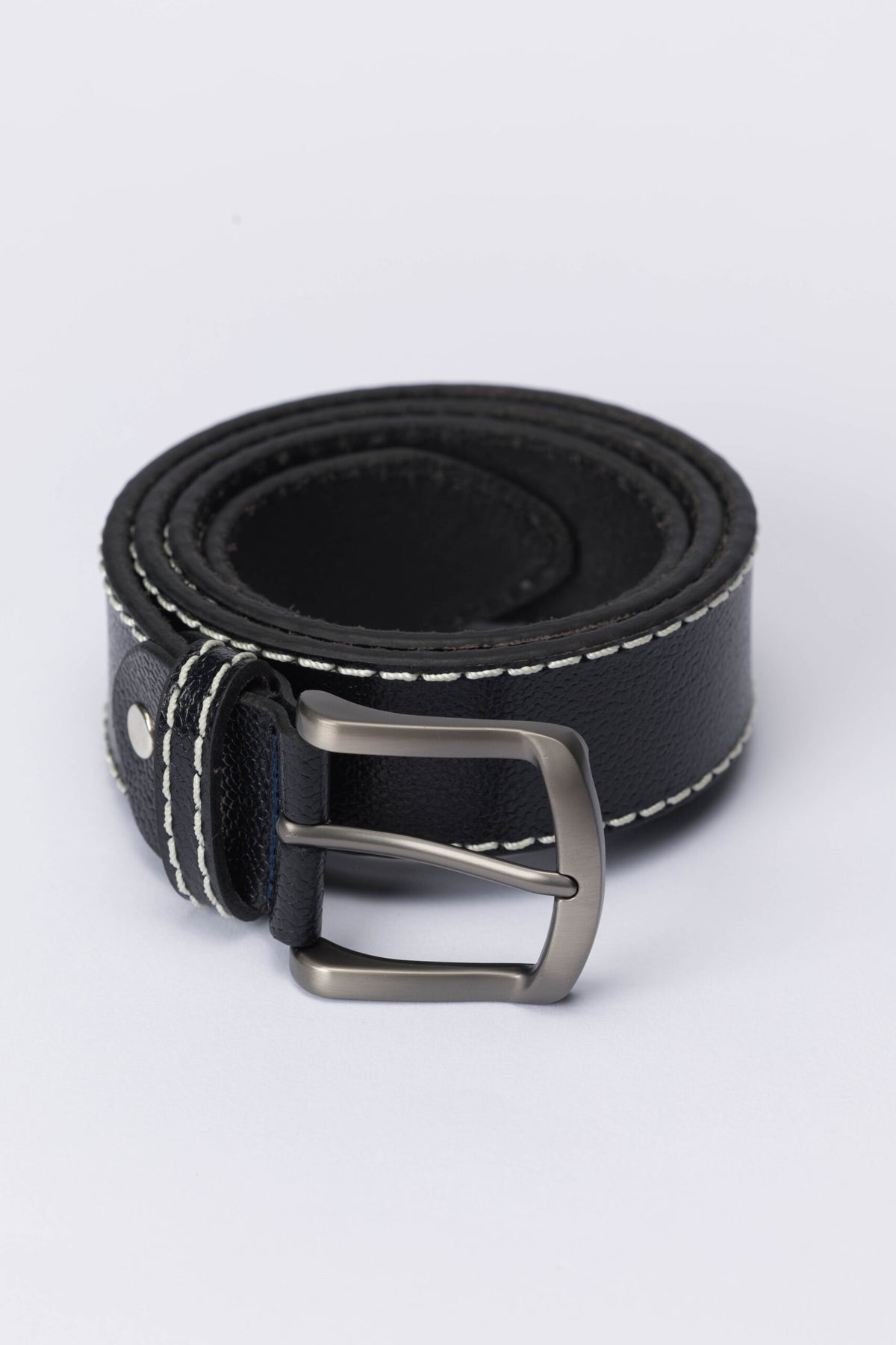 Casual Genuine Leather Belt – Black