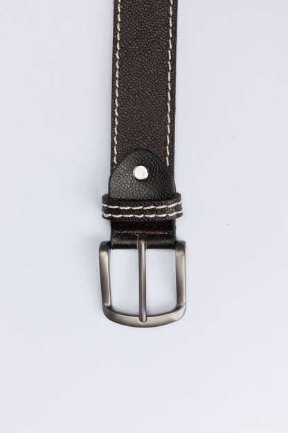 Casual Genuine Leather Belt – Brown