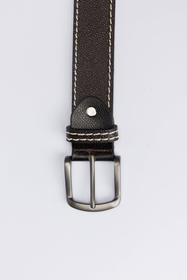 Casual Genuine Leather Belt – Brown