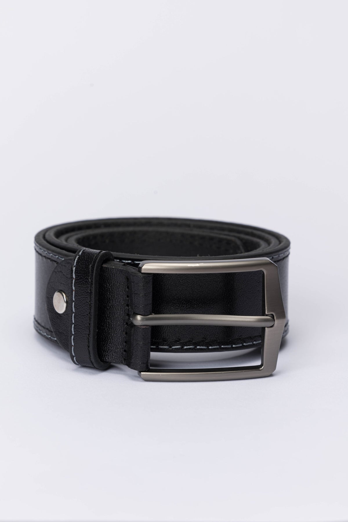 Casual Genuine Leather Belt – Black