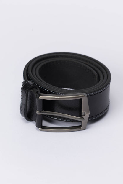 Casual Genuine Leather Belt – Black