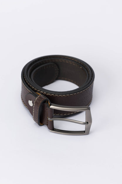 Casual Genuine Leather Belt – Brown