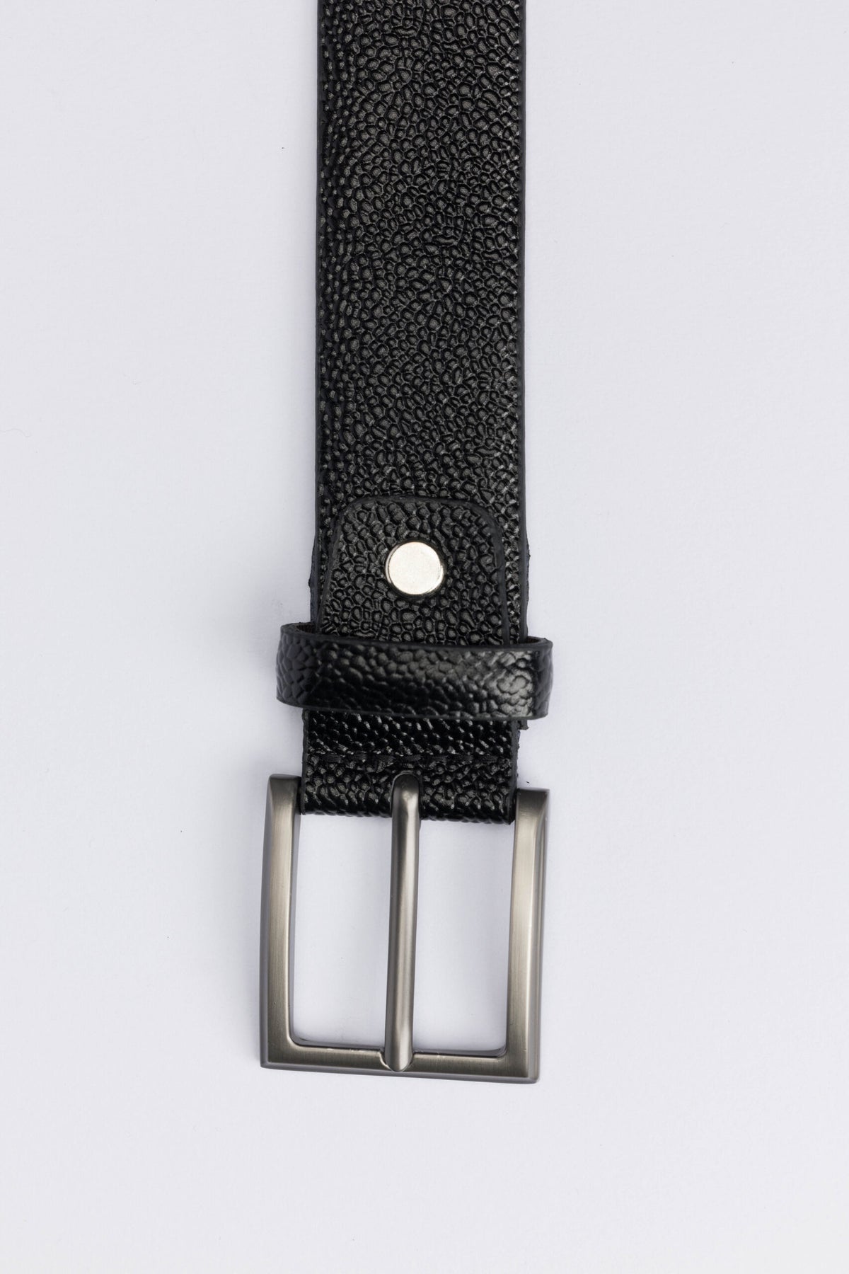 Casual Genuine Leather Belt – Black