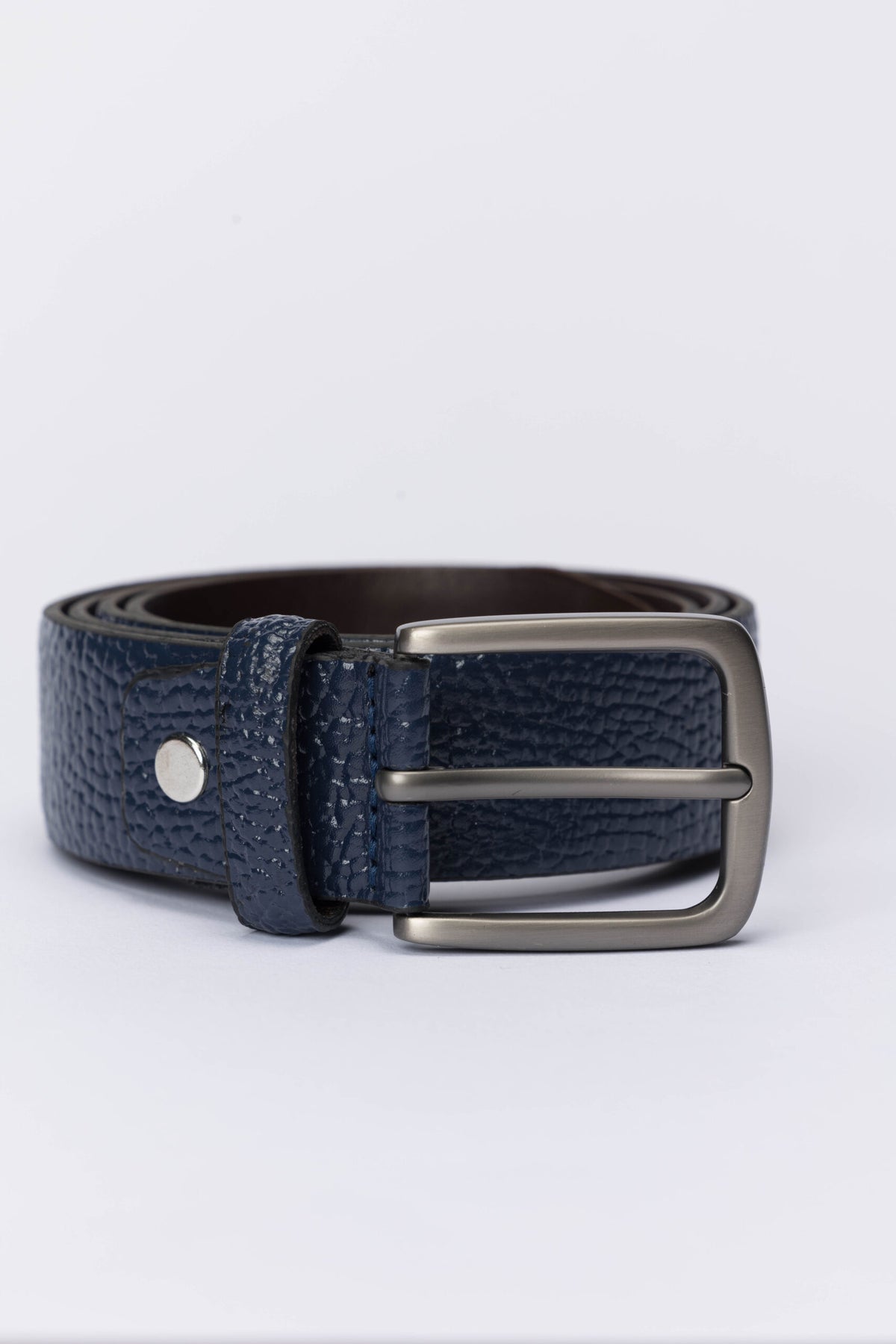 Casual Genuine Leather Belt – Navy