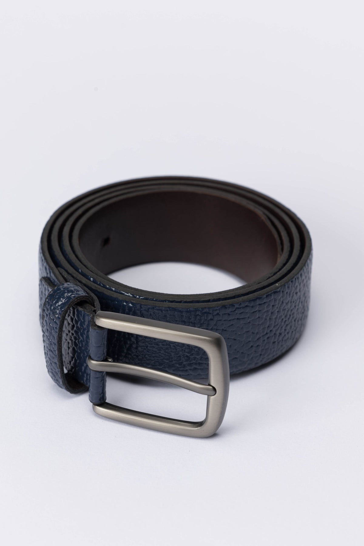 Casual Genuine Leather Belt – Navy