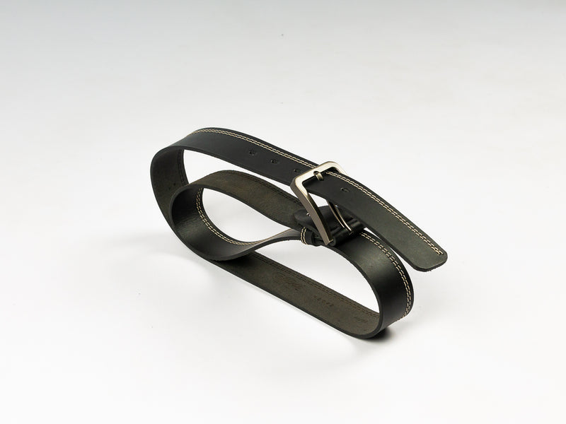 Casual Genuine Leather Belt – Black