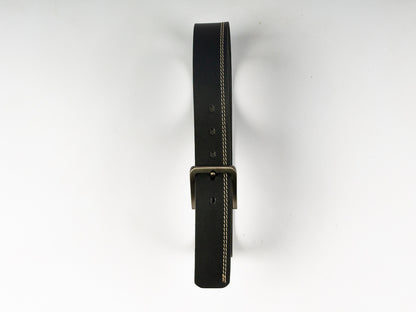 Casual Genuine Leather Belt – Black