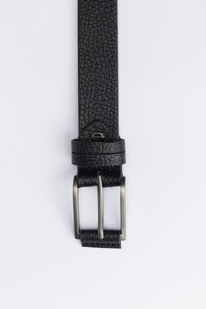 Casual Genuine Leather Belt – Black