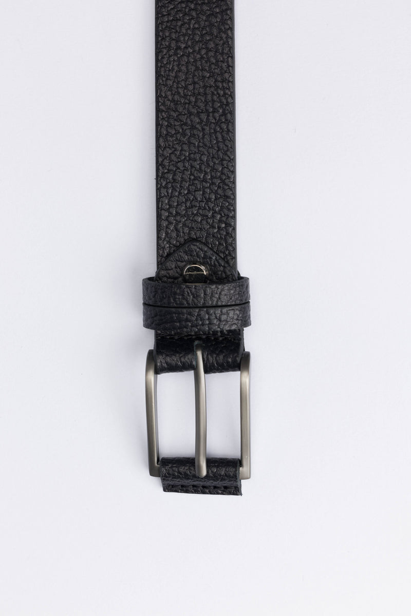 Casual Genuine Leather Belt – Black
