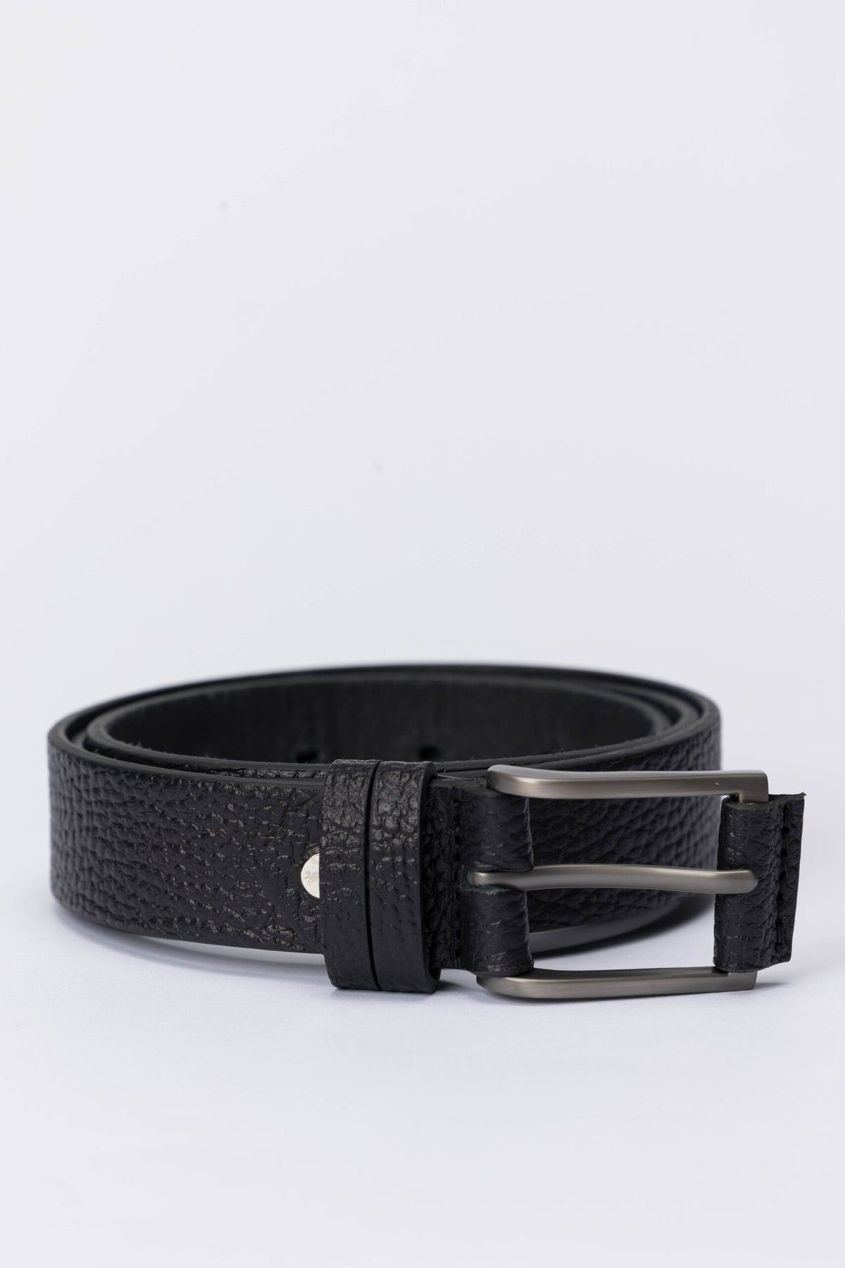 Casual Genuine Leather Belt – Black