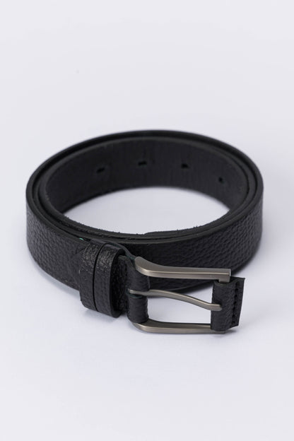 Casual Genuine Leather Belt – Black
